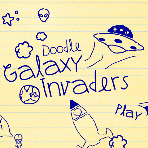Game Sound Designer, Coder & Programmer:<br>Doodle Galaxy Invaders – Sound Design for Game